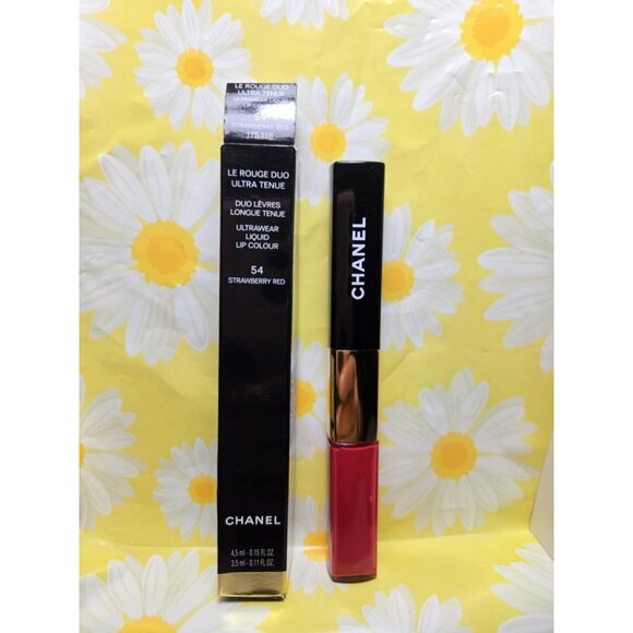 Chanel Le Rouge Duo Ultra Tenue Ultrawear Liquid Lip #54 Strawberry Red - Picture 1 of 6